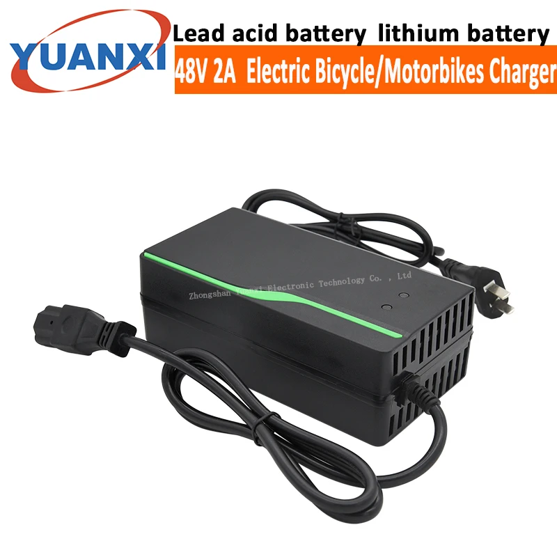 48V 2A 12AH свинцово-Кислотное зарядное устройство литиевая батарея для