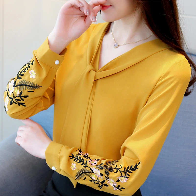 

3XL размера плюс, одежда для женщин, спортивный топ Женский Blusas Mujer De Moda 2021 блузка для женщин с длинным рукавом шифон блузка рубашка A98