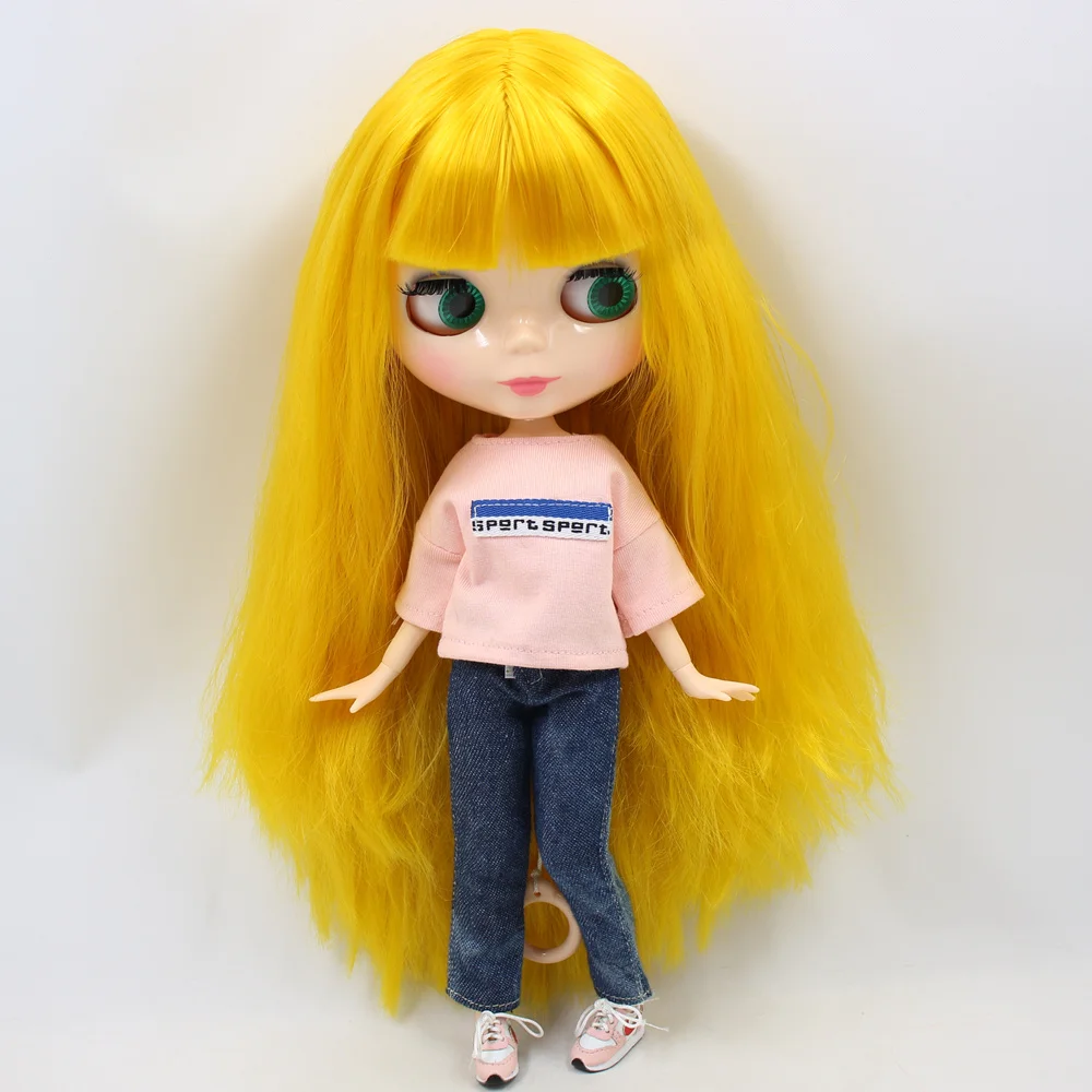 Кукла Blyth ICY DBS для шарнирного тела серии № 1/6 bl3038 желтые волосы телесный цвет кожа
