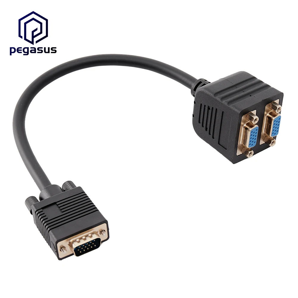 1080P золотистого SVGA монитор Y сплиттер 1 предмет до 2 контактный кабель видеографической матрицы привести 15Pin ЖК-дисплей на тонкопленочных транзисторах на тонкоплёночных транзисторах