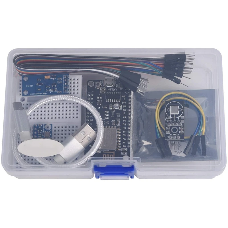 

ESP8266 Weather Station Kit with DHT11 Temperature Humidity BMP180 Light Sensor 0.96 inch OLED IIC Display for Arduino