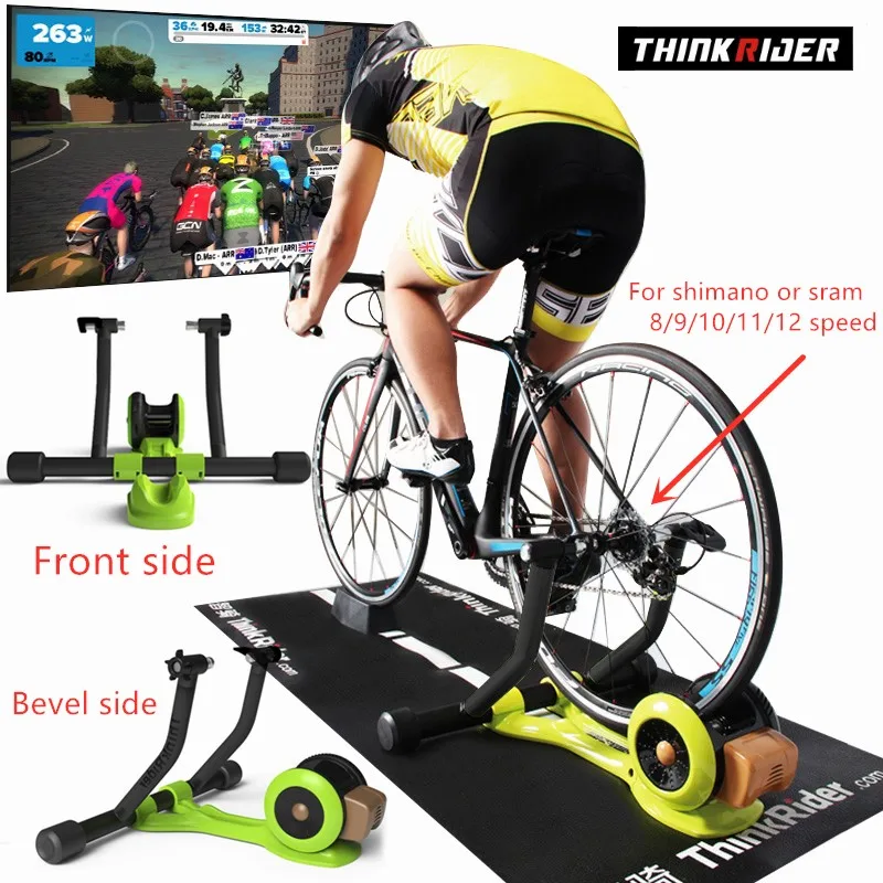 

Fast shipping Thinkrider x3 MTB Road for 8/9/10/11/12 speed Bicycle Smart Indoor Cycling Built-in Power Meter For PowerFun Zwift