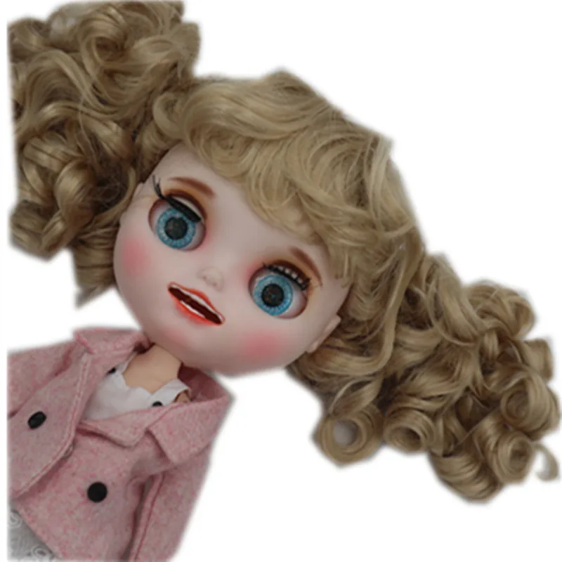 Парик blyth для шарнирной куклы двойной лошадиный волос каштановый от 9 до 10 дюймов |