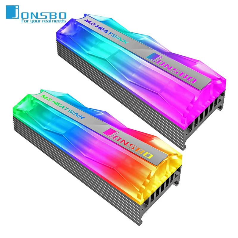 Jonsbo M.2 2 радиатор SSD 5 в 3Pin ARGB NVME NGFF твердотельный накопитель Жесткий диск Радиатор