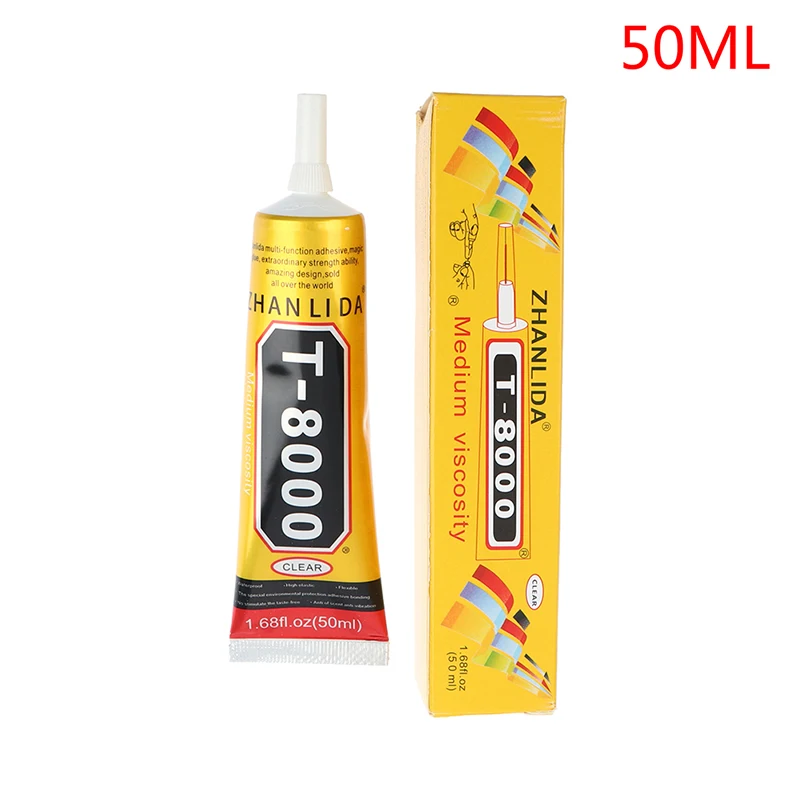 

1Pcs T8000 Lijm Lijm Clear Vloeistof Voor Kristal Lijm Sieraden Diy Lijm Naalden Screen Telefoon Case Glas Reparatie Thuis lijm