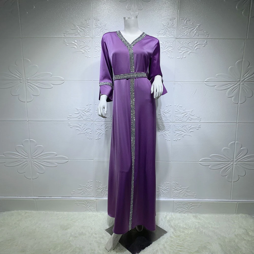 

Kaftan Moroccan Abaya Dubai Muslim Hijab Satin Dress Turkey Dresses Abayas For Women Robe Longue Femme Musulman De Mode Vestidos