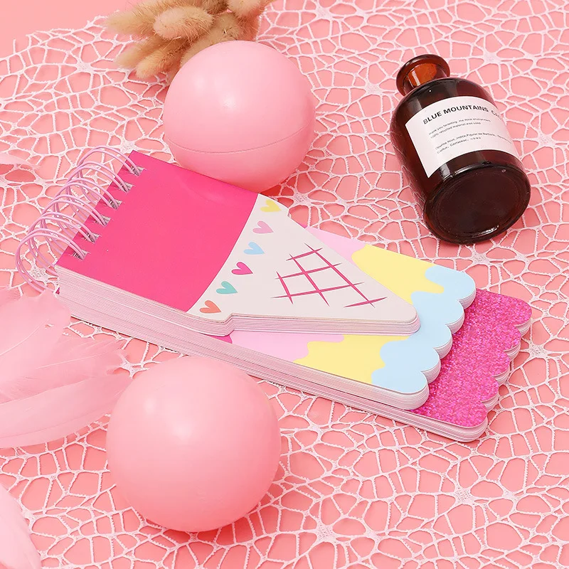 

Creative Ice Cream Styling Coil Notebook Gifts for Girls Stationery Lovely Portable Notebook Kawaii Stationery Student Supplies