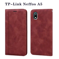 premium leather case for tp link neffos a5 flip cover for tp link neffosa5 wallet case for neffos a 5 stand phone capas cases
