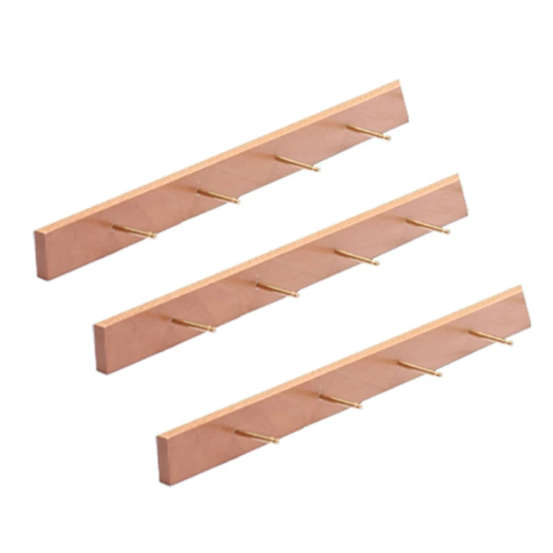 

3 Pack Jewelry Organizer Wall Mounted Wood Hanging Jewelry Organizer Holder Kit