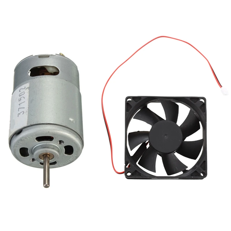 

1Pcs 80Mm DC 12V 2Pin CPU Cooler Cooling Fan & 1Pcs DC3-12V Large Torque JOHN-SON380 Motor Super Model