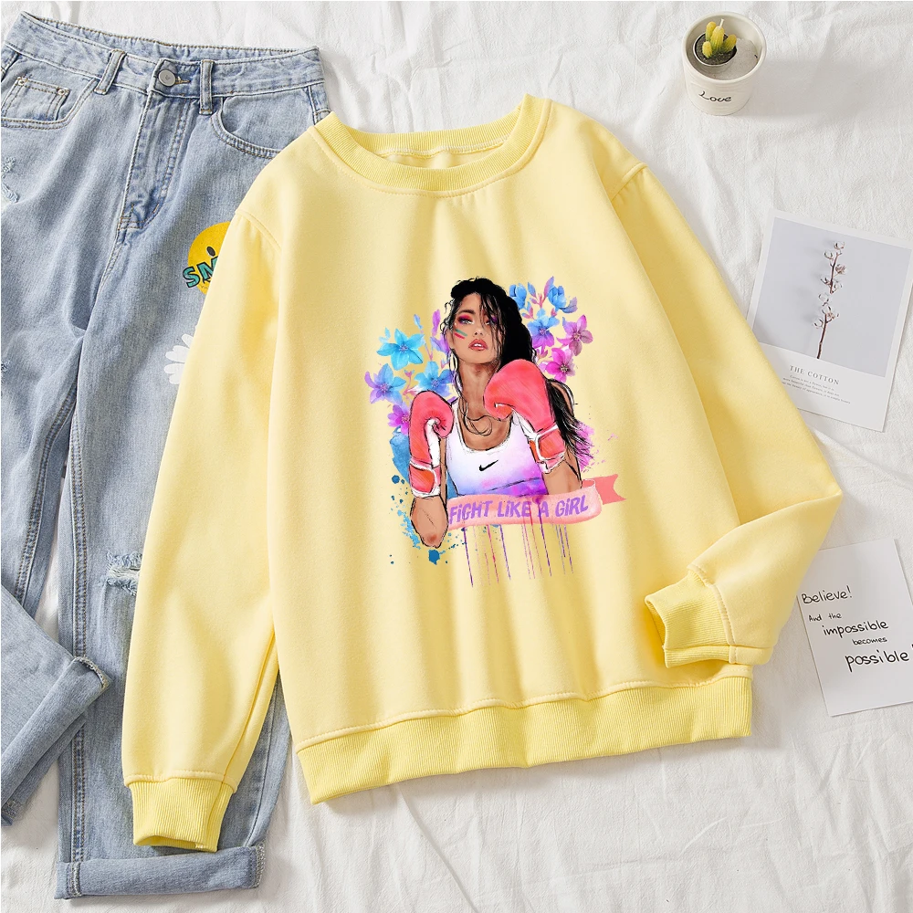 

Girl Graphics Print Harajuku Sweatshirt Hoody Winter Streetwear Oversized Hoodies Women Cool Print Hoodies Sweatshirt Female