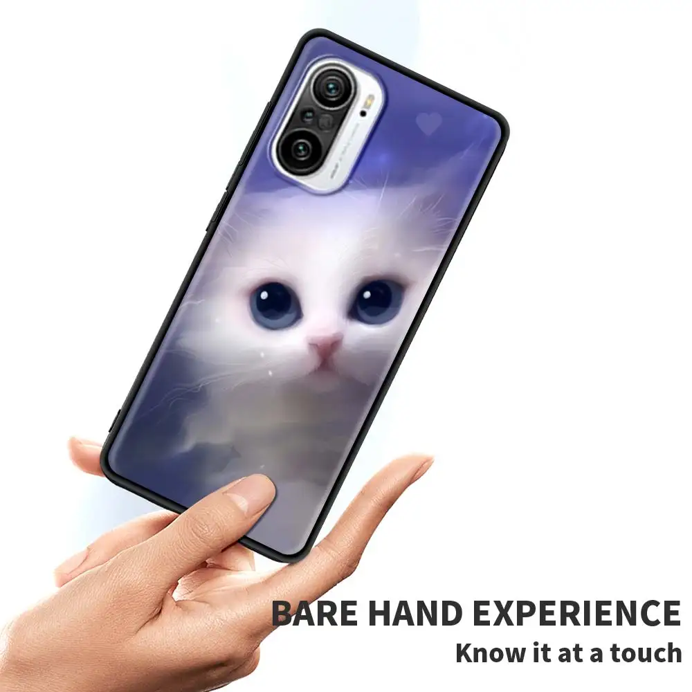 

Tpu Case For Xiaomi Mi Poco X3 NFC 11 10T Pro 9T CC9 Note 10 A2 Lite Black Soft Coque Phone Cover Animal Cat