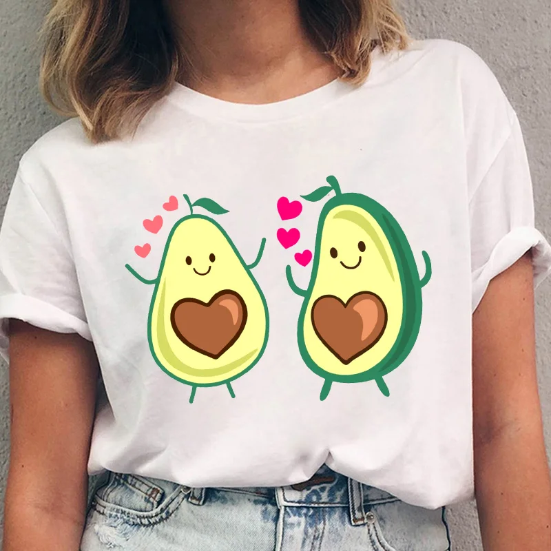 

T-shirt Cute Stylish Cartoon Print Tee T Shirt Women T-shirts White Female High Quality Summer Short Sleeve Tshirts Lady Top