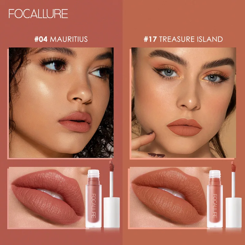 FOCALLURE Staymax макияж губ Матовая жидкая помада женская косметика водостойкая 14