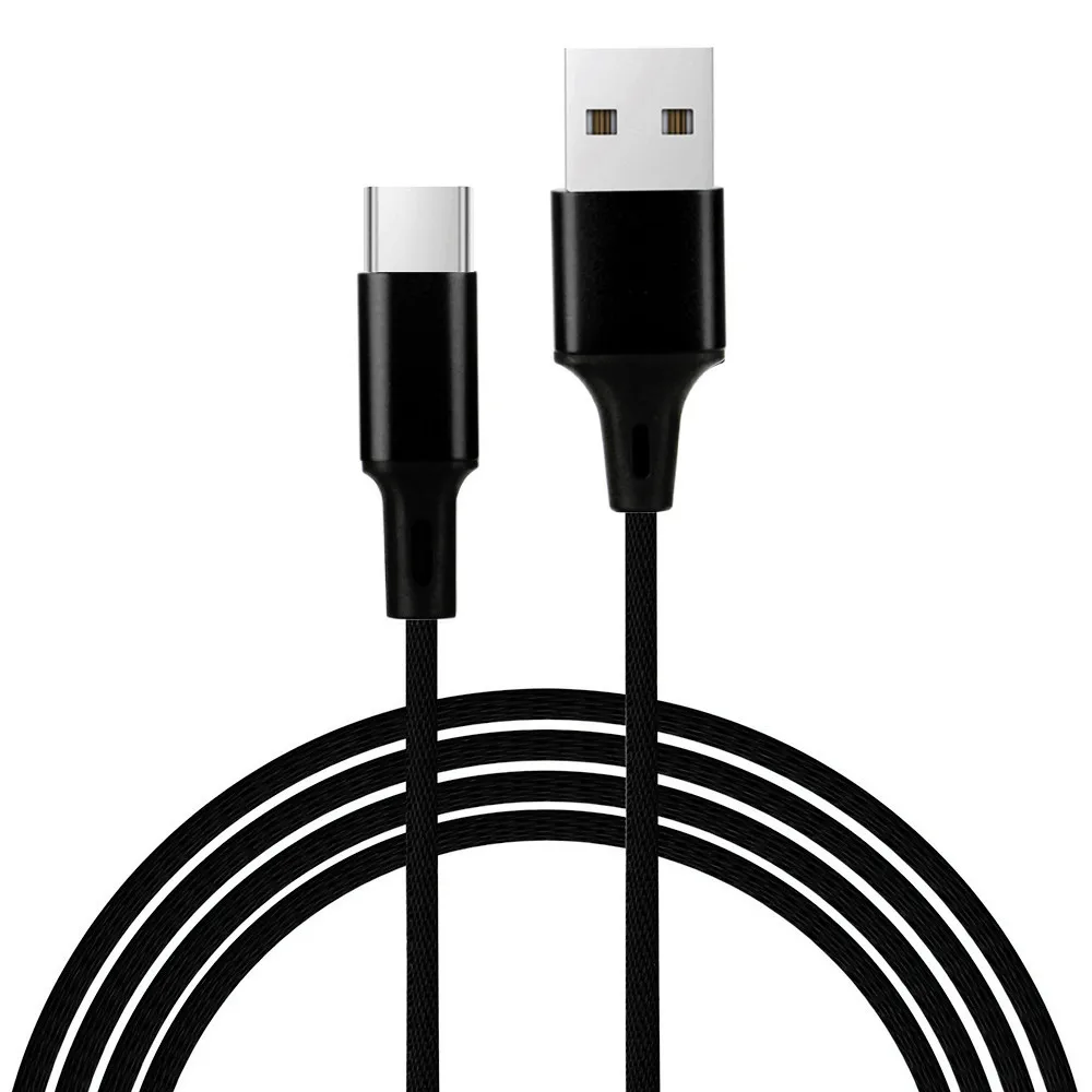 1 м USB C Type 3 автоматическое отключение быстрой зарядки нейлон для Huawei зарядный