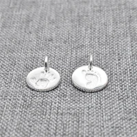 4pcs of 925 Sterling Silver New Born Baby Hand & Foot Print Tag Charms for Bracelet Necklace
