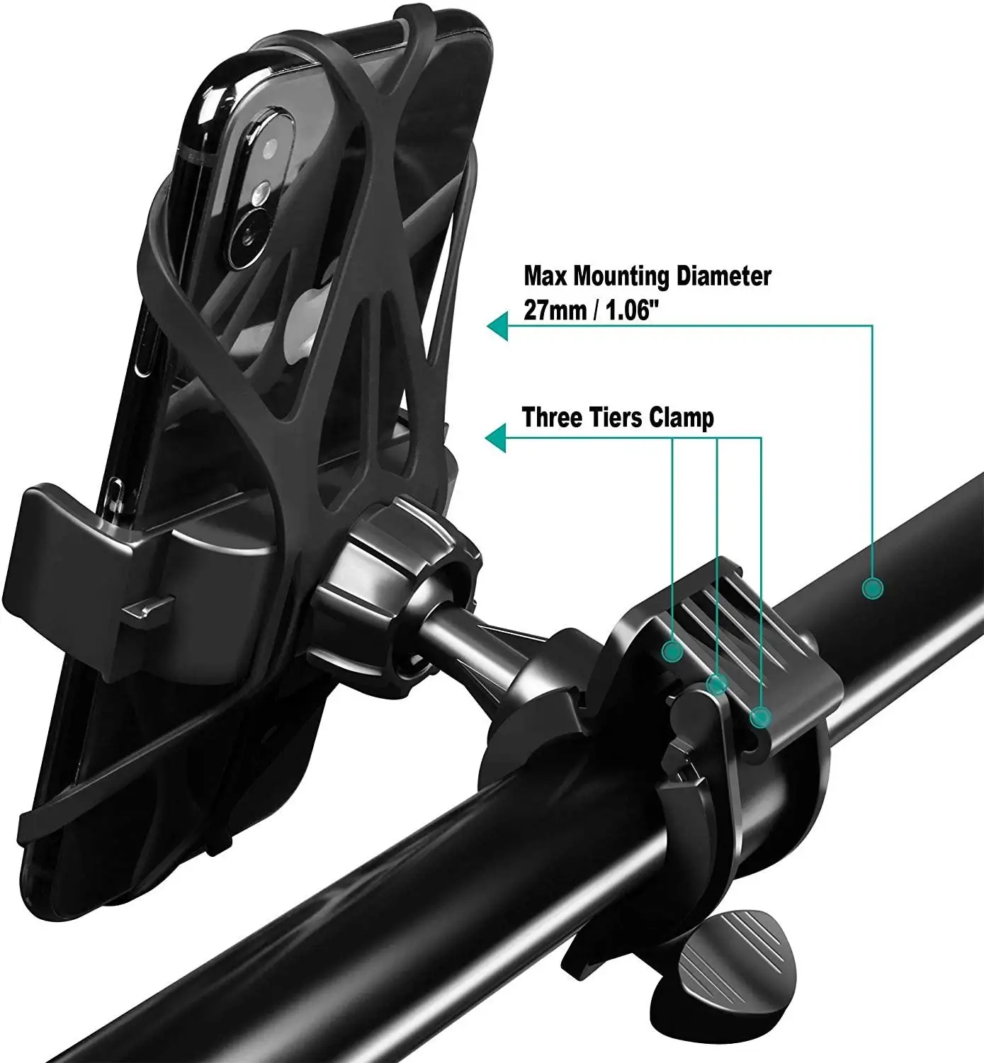 universal bike phone mount for bicycle motorcycle mtb handlebars mount cradle cell phone holder for iphone x xs samsung galaxy free global shipping
