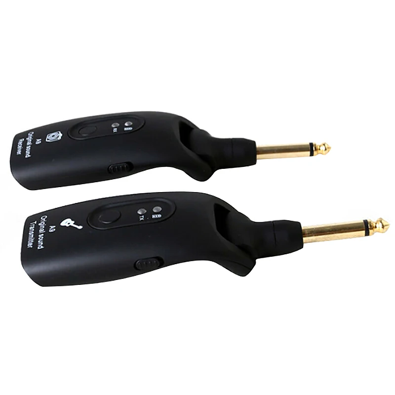 

2.4GHz Wireless Guitar System Transmitter A9 Receiver Built-In Rechargeable Accessories
