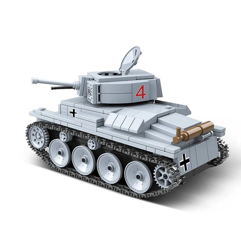 

535PCS LT-38 Light Tank Building Blocks Military BT-7 Army City Soldier Police Weapon Bricks Sets Toys Gifts For Children Kids