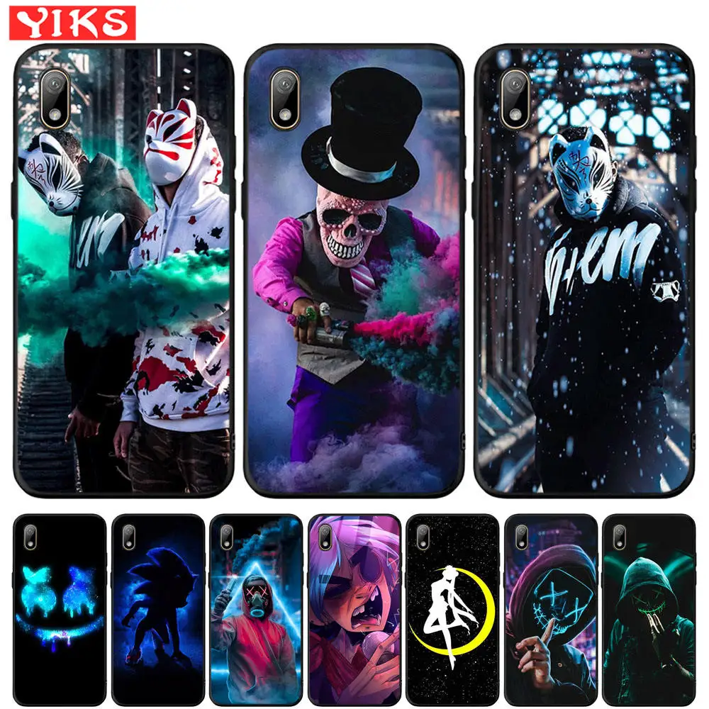 Чехол для Honor 7A Pro 8S P Smart Z The Skull Street Tide брендовый мальчиков Huawei Y5 Lite Y6 Prime 2018 2019 Y7 Y9