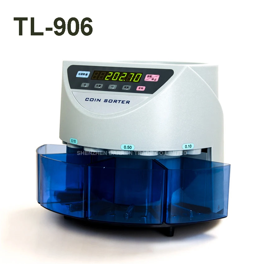 

Электронный сортировщик монет SE монета-счетная машинка для денег для большинства стран TL-906 сортировщик монет