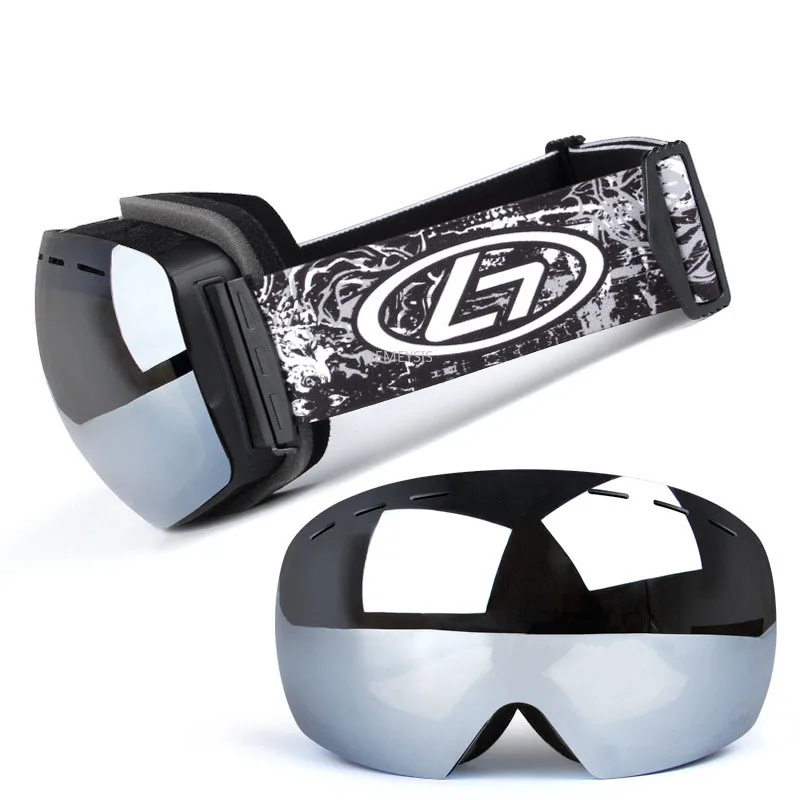 

Мужские и женские лыжные очки с защитой UV400, зимние ветрозащитные очки для сноуборда, спортивные очки для катания на коньках, лыжах, снегоход...