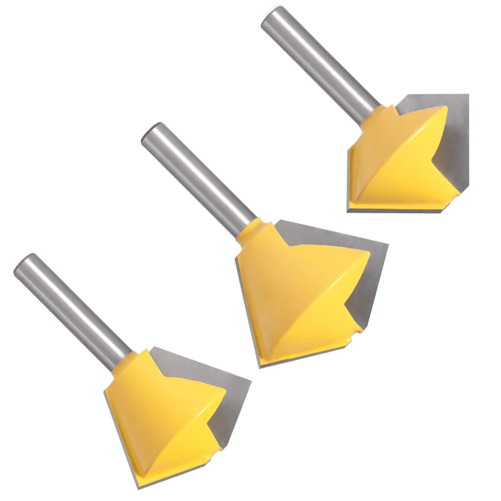 

1PC 8MM Shank Milling Cutter Wood Carving 6 Sided Multi Sided Glue Joint Router Bit Set Milling Cutter For Wood