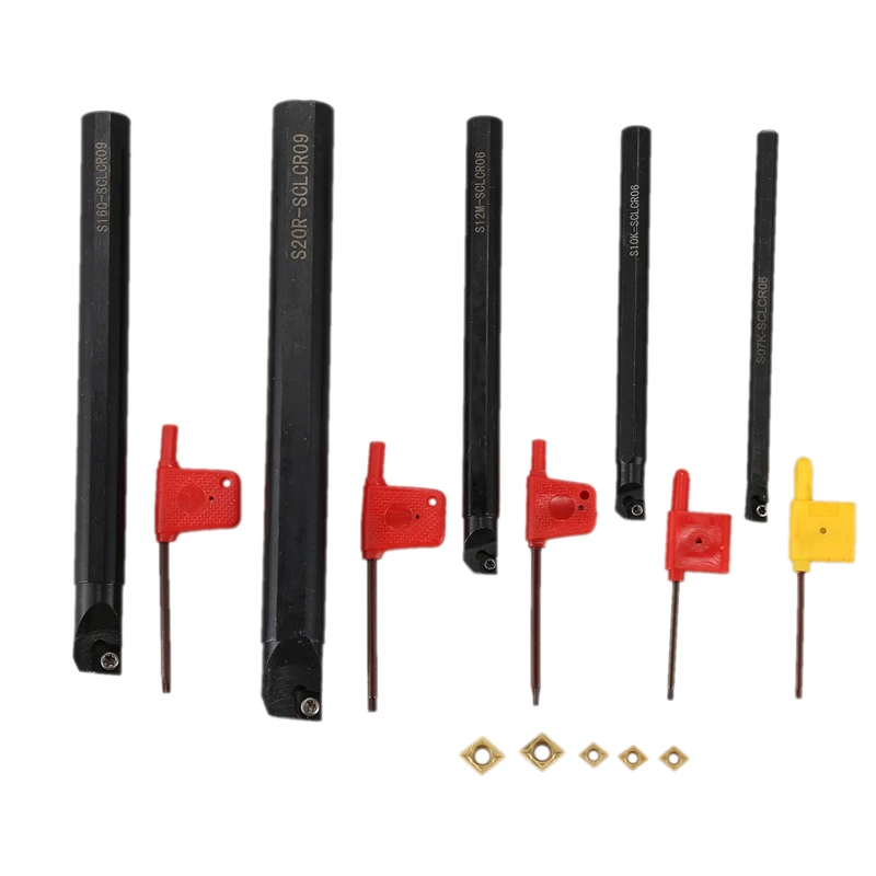 1 комплект черный токарно-винторезный станок держатель инструмента 5 шт.