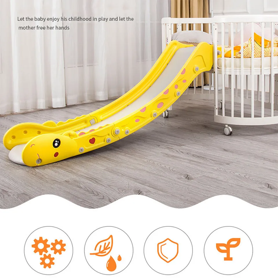 IMBABY, утолщенные ползунки, домашние Мини Пластиковые забавные ползунки, детский подарок, домашние складные удлиненные ползунки для детей 1-6 лет