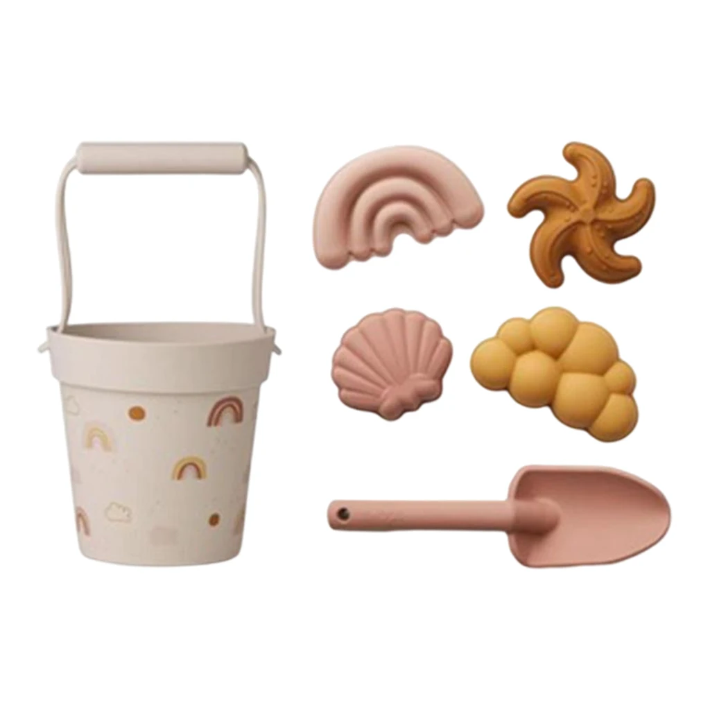 Набор детских игрушек для пляжа 6 шт. летний инструмент копания песка с лопаткой
