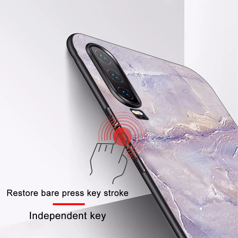 

Marble Case for Huawei P40 P30 P20 Lite Pro Mate 30 20 Lite Pro P Smart Plus 2021 2019 Honor 30 20 9X Pro Lite Phone Cases Funda