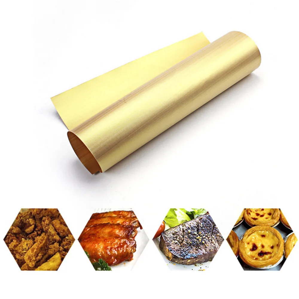 Тефлоновый антипригарный многоразовый коврик для барбекю гриль лист выпечки