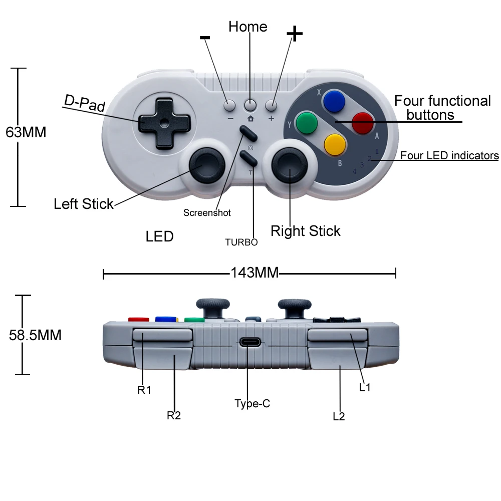 Bluetooth беспроводной контроллер NS для консоли nintendo Switch геймпад PS3, Android, PC Ручка DS BOY PRO