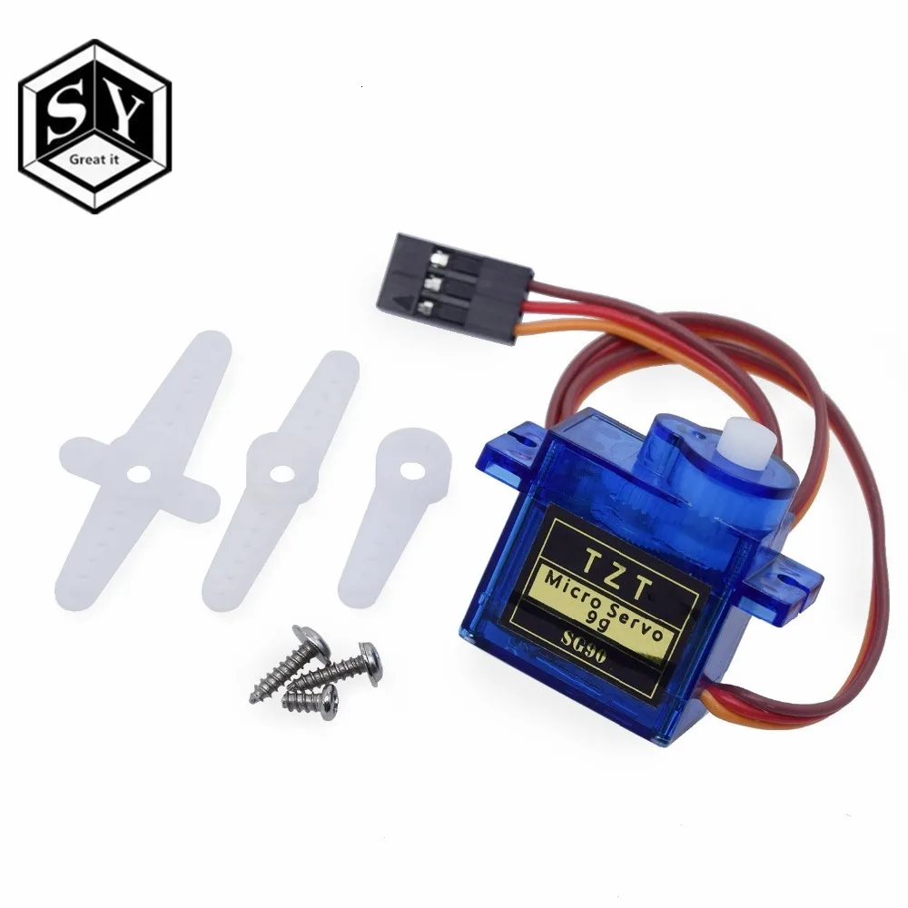 Great IT умная электроника Rc Мини Микро 9g 1,6 кг сервопривод SG90 Для RC 250 450 Вертолет самолет автомобиль Лодка SG90 Bracke