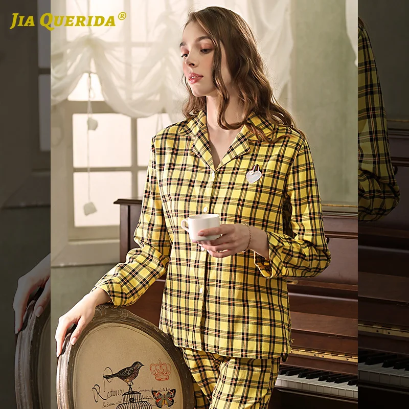 Новинка Длинные штаны с длинными рукавами Комплект китайских пижам отложным