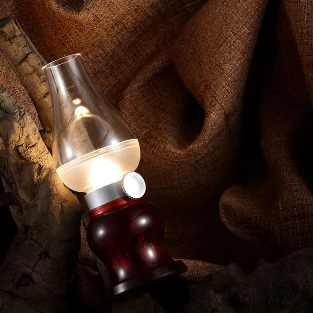 Ретро ностальгическая лампа с контролем УДАРА СВЕТОДИОДНЫЙ светильник для