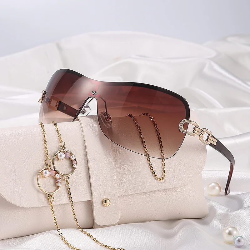 

Очки солнцезащитные женские градиентные, брендовые винтажные очки большого размера в итальянском стиле, лето UV400