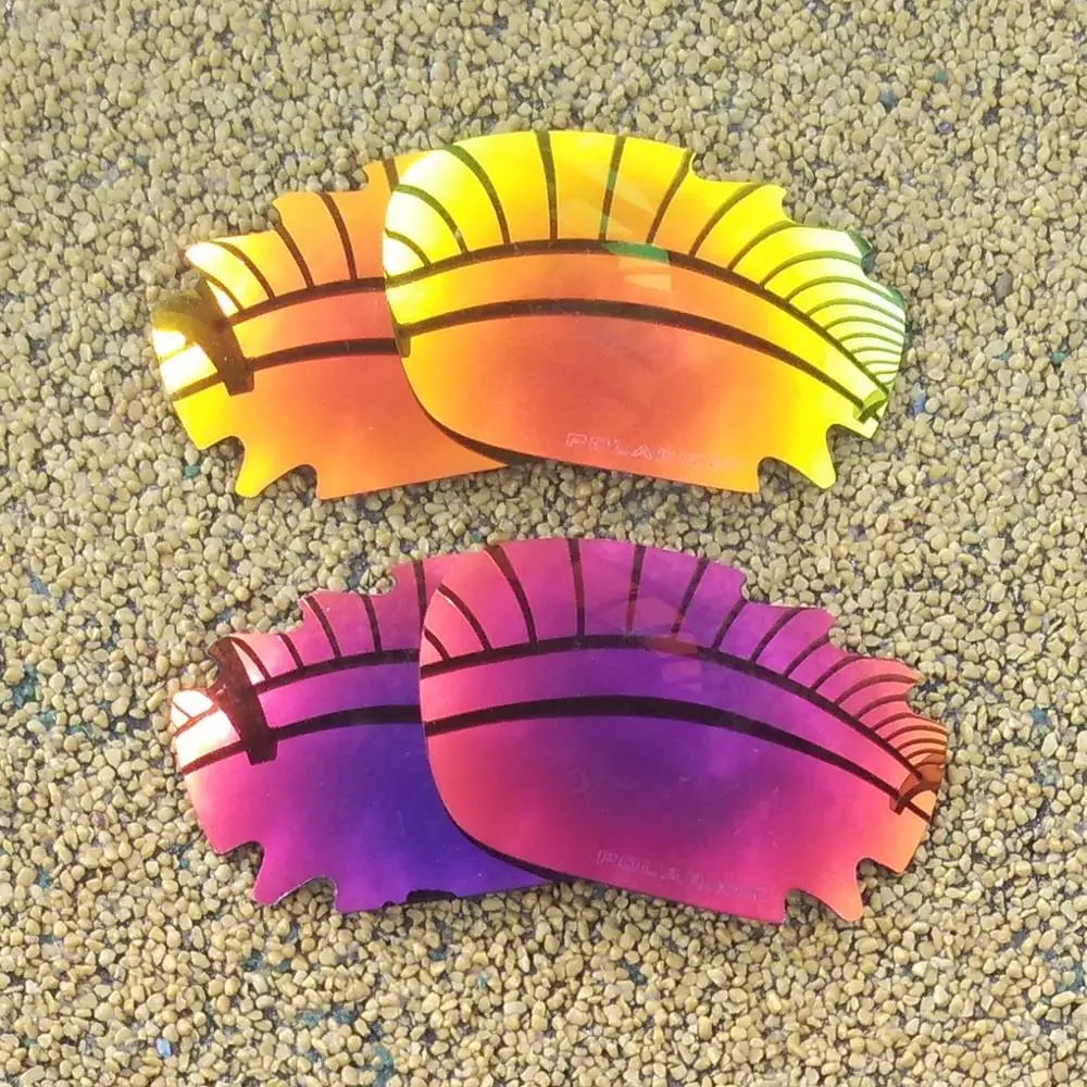 Оранжево красные зеркальные и полуночные солнцезащитные поляризованные Сменные