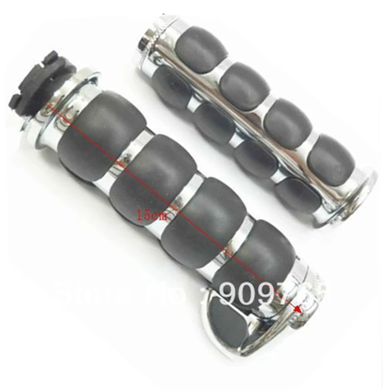 1 дюйм хромированные резиновые ручки для Кавасаки Вулкан 1500 Классические