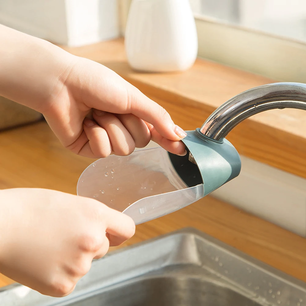 

Kitchen Elastic Silicone Water Tap Extension Sink Children Washing Device Bathroom Sink Faucet Guide Faucet Extender Accessories