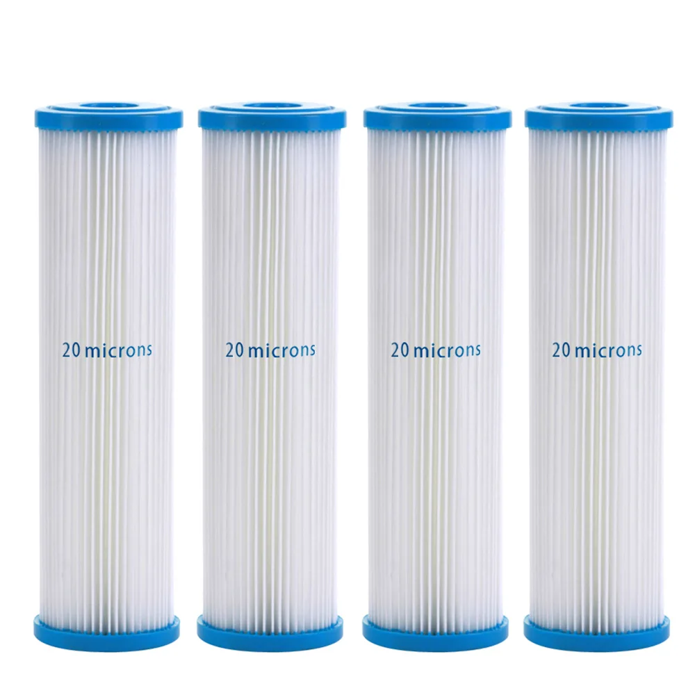 Pleated Poly Sediment Water Filter Cartridge Standard 2.5x10