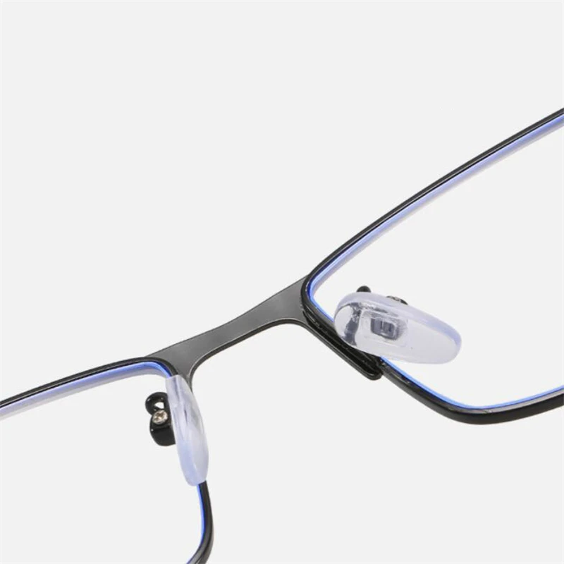 

Anti-blue Light Men's Myopia Glasses Finished Metal Student Square Prescription Eye Glasses Women 0 -0.5 -1.0 -1.5 To -6.0