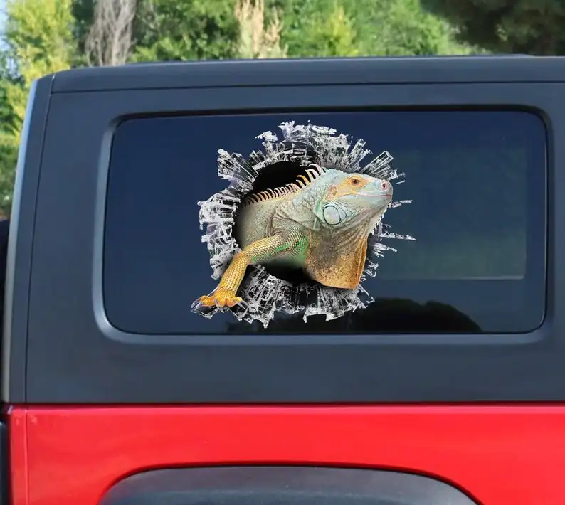 

2021 Iguana window sticker, Iguana window decal, funny Iguana sticker