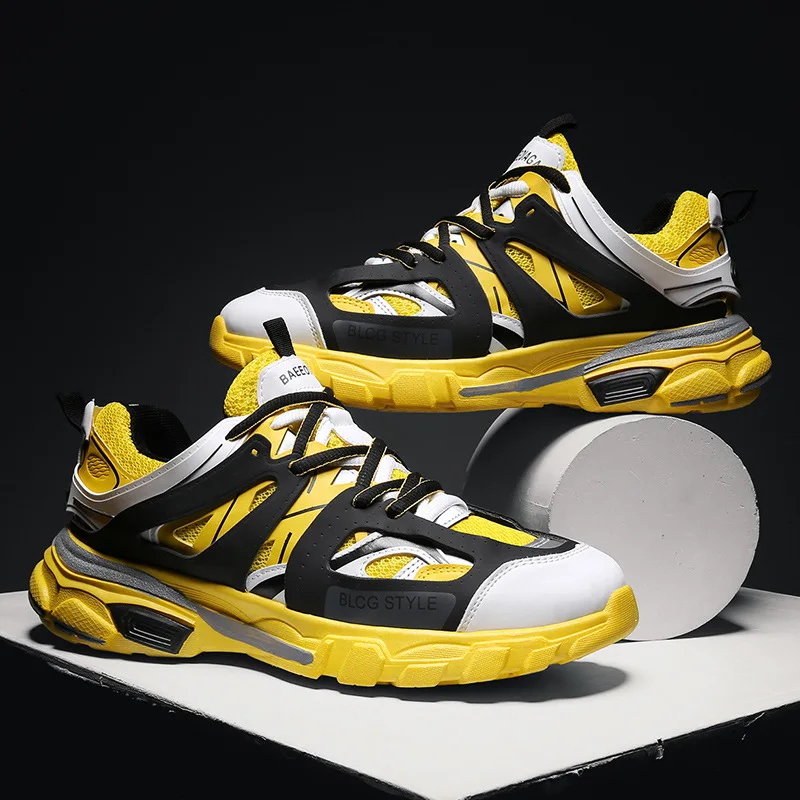 

New Men's Casual Shoes Fashion Platform Height Increasing Ins Tide Sneakers Men Joker Simple Style Sport Outdoor Chaussure Shoes