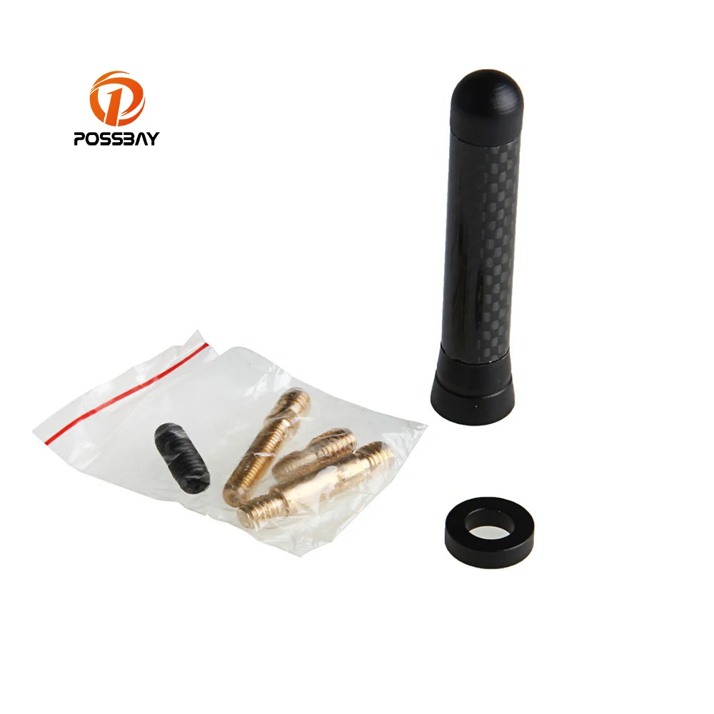 Posbay 67 мм Мини углеродное волокно Автомобильная крыша декоративная радио антенна