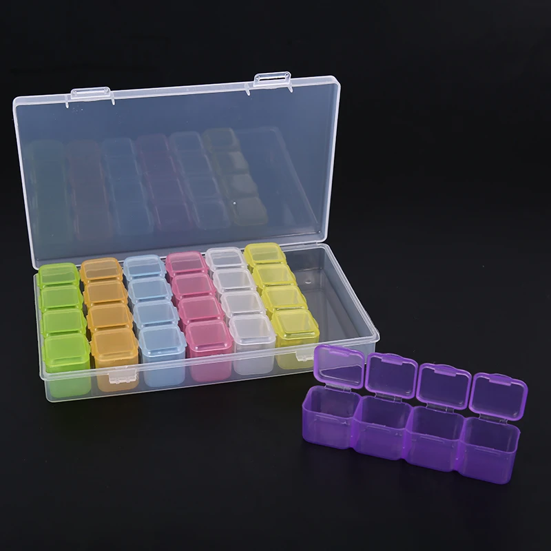 

28 Grid 7 Days Weekly Pill Box Medicine Tablet Dispenser Pillbox Case Health Care Drug Container Organizer Travel Divider