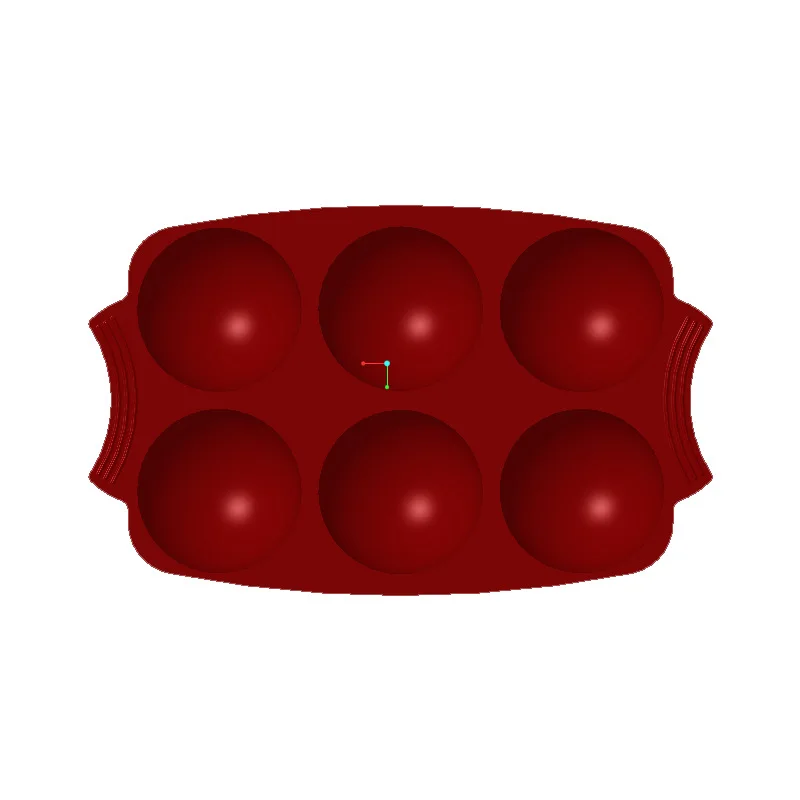 

Silicone Mold for Chocolate Cake Reusable Six-Hole Half Ball Pudding Handmade Soap Scented Candle Ice Mousse Dessert Mold