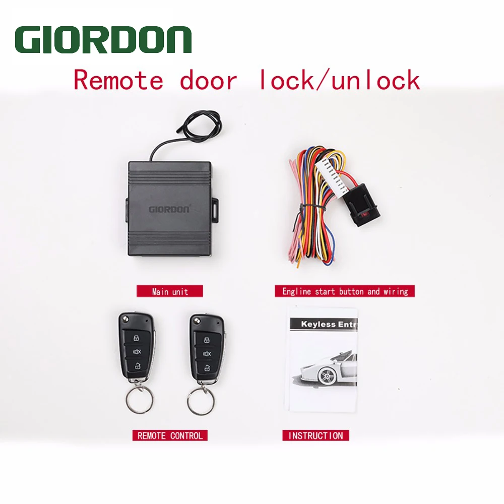 Автоматическая сигнализация бесключевой доступ к кнопке старт-стоп центральный