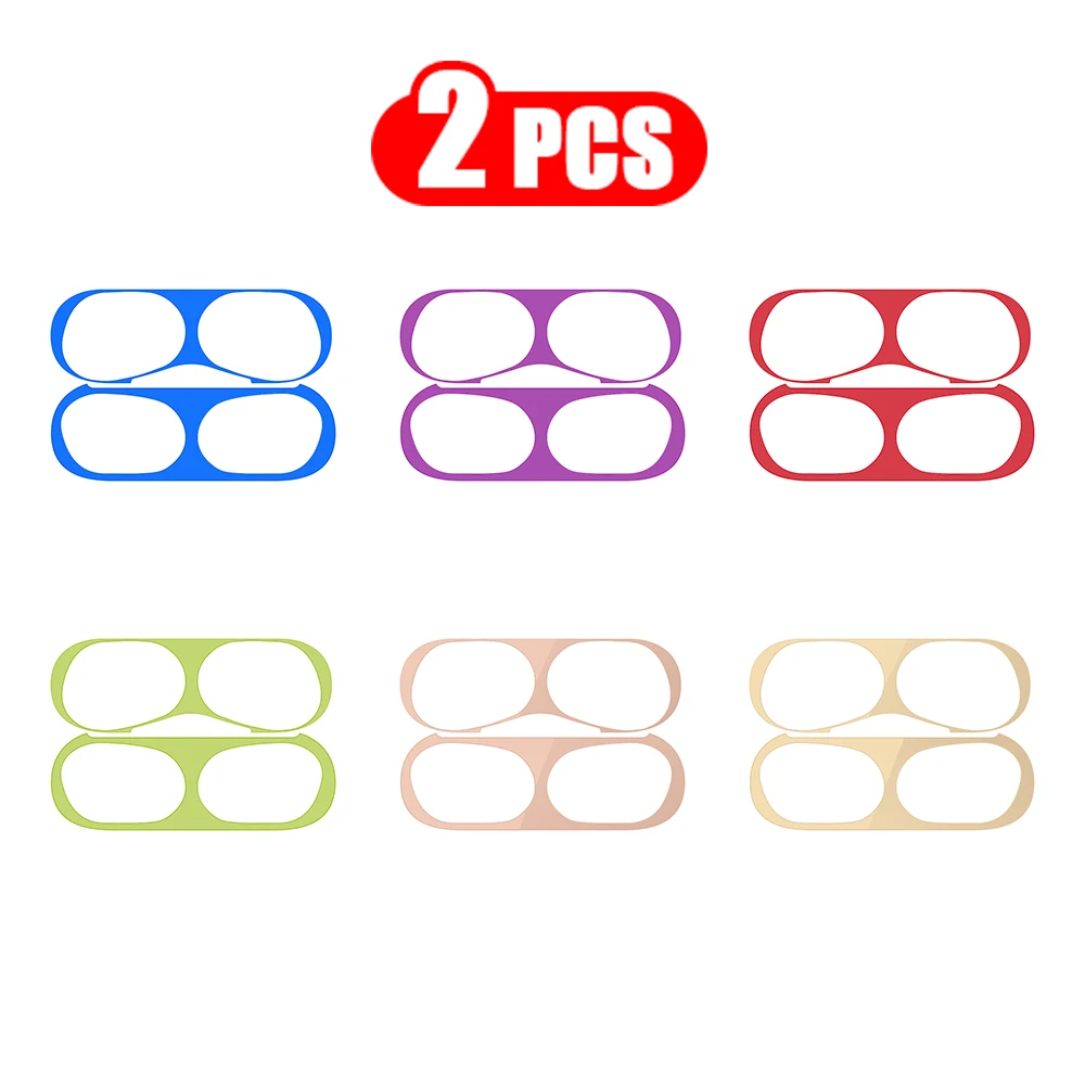 2 шт. Стикеры для защиты от пыли AirPods Pro аксессуары чехла Защитная Наклейка милый