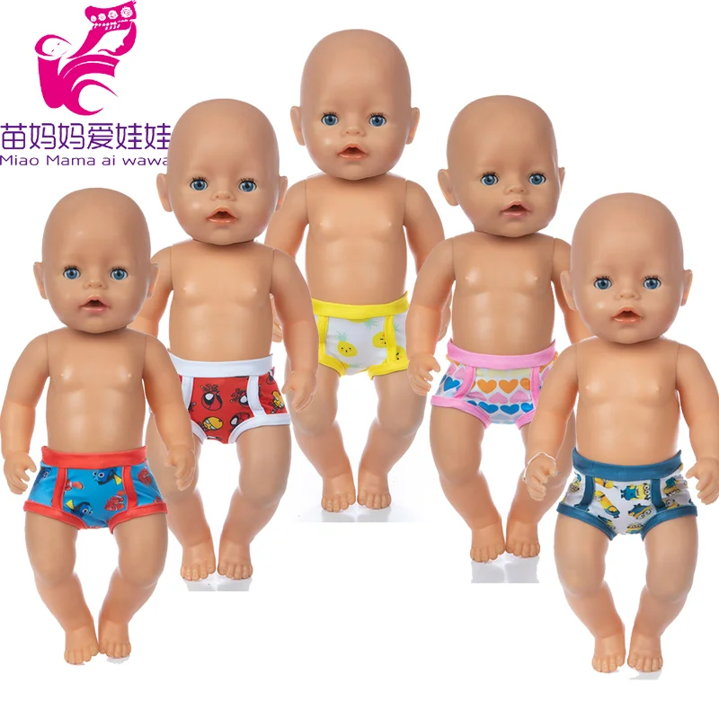 

43cm 40cm baby doll boy swimming pants 18 inch girl doll bikini doll clothes